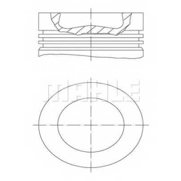 Поршень MAHLE ORIGINAL 038 56 00