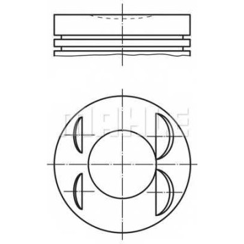Поршень MAHLE ORIGINAL 039 65 01