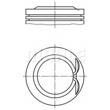 Поршень MAHLE ORIGINAL 040 25 00