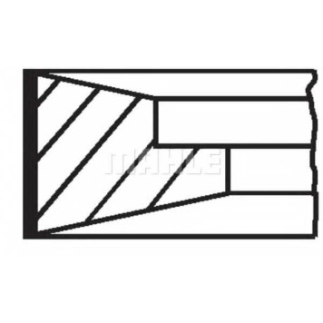 Комплект поршневых колец MAHLE ORIGINAL 061 41 N0