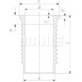 Гильза цилиндра MAHLE ORIGINAL 061 WN 21
