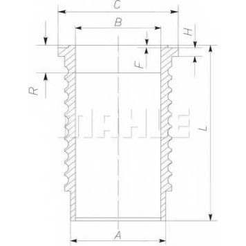 Гильза цилиндра MAHLE ORIGINAL 061 WN 21
