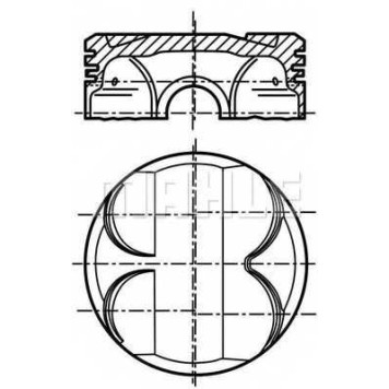 Поршень MAHLE ORIGINAL 081 PI 00111 000