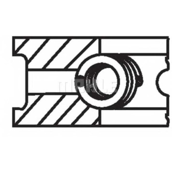 Комплект поршневых колец MAHLE ORIGINAL 082 67 N0-2