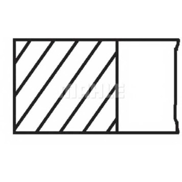 Комплект поршневых колец MAHLE ORIGINAL 083 16 N0