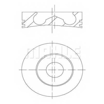 Поршень MAHLE ORIGINAL 101 93 00