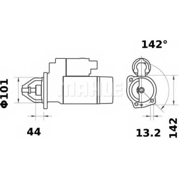 Стартер 5,5кВт <b>MAHLE ORIGINAL MS 258 / 11.131.316</b>