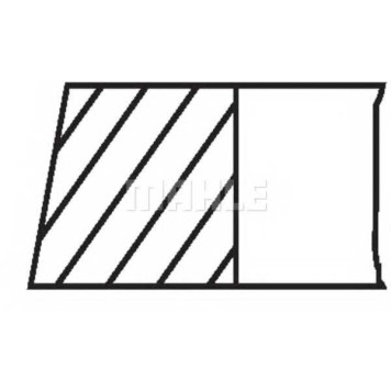 Комплект поршневых колец MAHLE ORIGINAL 227 33 N0-1