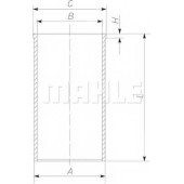 Гильза цилиндра MAHLE ORIGINAL 227 WT 39