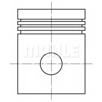 Поршень MAHLE ORIGINAL 448 10 00