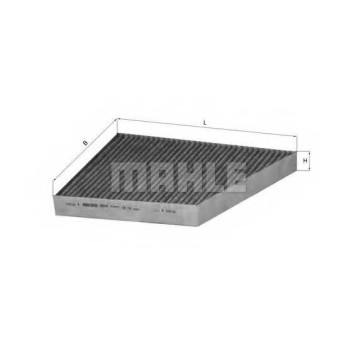 MAHLE LAK156 - фильтр салона (угольный)