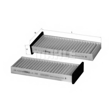 MAHLE LA296S - фильтр салона (комплект)