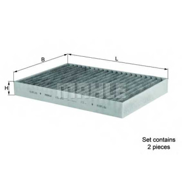 MAHLE LAK292S - фильтр салона (угольный) (комплект)