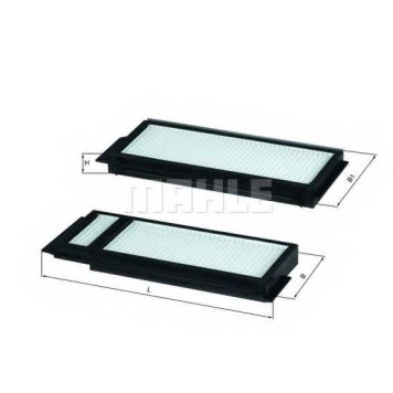 MAHLE LA346S - фильтр салона (комплект)