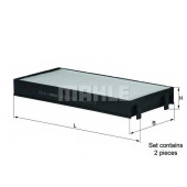 Фильтр салонный MAHLE ORIGINAL 70354943 / LA 221/S