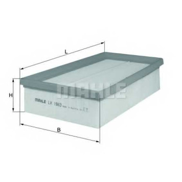 MAHLE LX1983 - фильтр воздушный