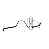 Фильтр топливный MAHLE ORIGINAL 70365405 / KL 544