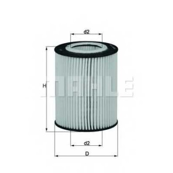 Фильтр масляный MAHLE ORIGINAL 70382551 / OX 433D