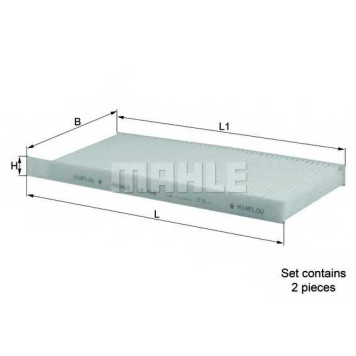 Фильтр салонный MAHLE ORIGINAL 70521863 / LA 468/S