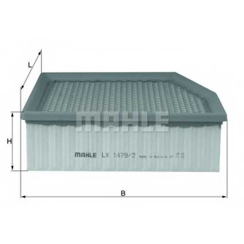 Фильтр воздушный MAHLE ORIGINAL 70536069 / LX 1479/2