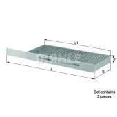 Фильтр салонный MAHLE ORIGINAL 70563072 / LAK 751/S