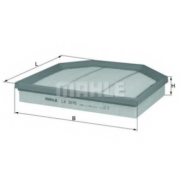Фильтр воздушный MAHLE ORIGINAL 70576506 / LX 2075