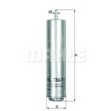 Фильтр топливный MAHLE ORIGINAL 70584856 / KL 736/1D