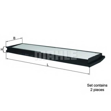 MAHLE LA862S - фильтр салона (комплект)