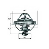 Термостат охлаждающей жидкости MAHLE ORIGINAL TX 38 80D
