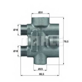Термостат, масляное охлаждение MAHLE ORIGINAL TO 9 75