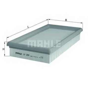 MAHLE LX259 - фильтр воздушный-1