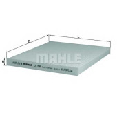 Фильтр салонный MAHLE ORIGINAL 72347026 / LA 898
