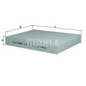 Фильтр салонный MAHLE ORIGINAL 72347758 / LA 686