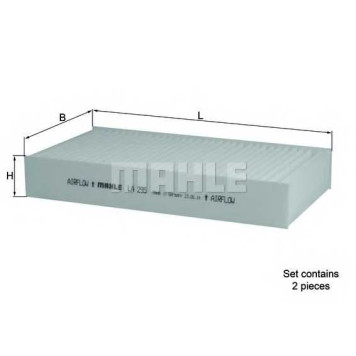 Фильтр салонный MAHLE ORIGINAL 72352139 / LA 295/S