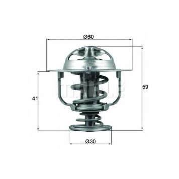 Термостат охлаждающей жидкости MAHLE ORIGINAL 72402118 / TX 177 82D
