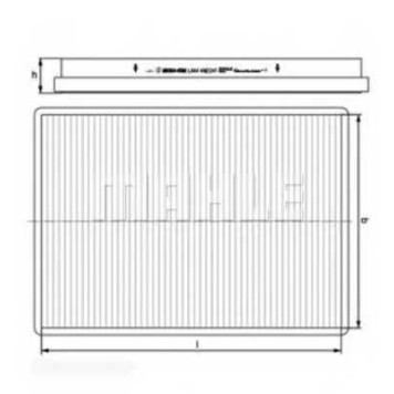 Фильтр салонный MAHLE ORIGINAL 76417489 / LA 44-1