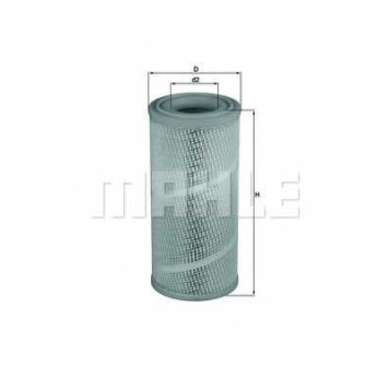 MAHLE LX1142 - фильтр воздушный