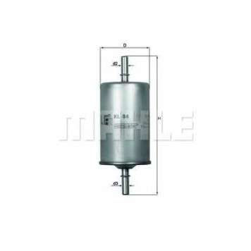 MAHLE KL84 - фильтр топливный