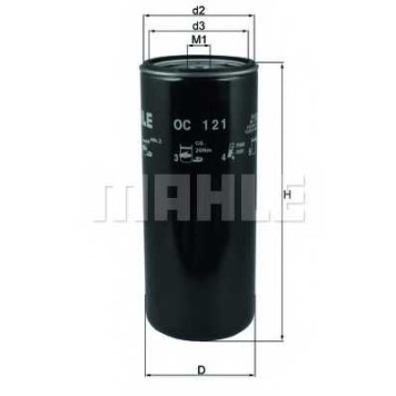 MAHLE OC121 - фильтр масляный