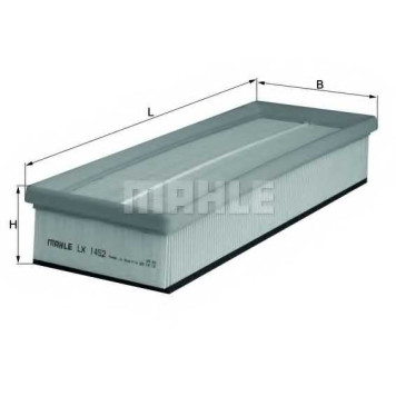 Фильтр воздушный MAHLE ORIGINAL 76606222 / LX 1452