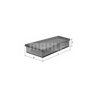 Фильтр воздушный MAHLE ORIGINAL 76612642 / LX 1283