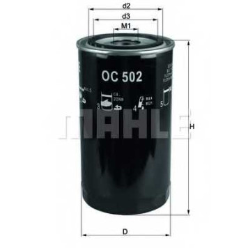 MAHLE OC502 - фильтр масляный