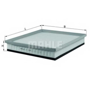 MAHLE LX1583 - фильтр воздушный