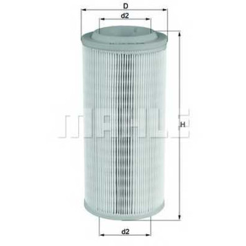 Фильтр воздушный MAHLE ORIGINAL 76887590 / LX 1595