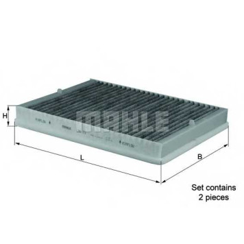 MAHLE LAK73S - фильтр салона (угольный) (комплект)