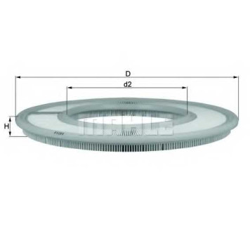 Фильтр воздушный MAHLE ORIGINAL 77004922 / LX 66-1