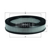 MAHLE LX67 - фильтр воздушный