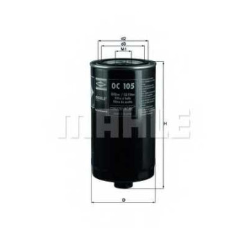 Фильтр масляный MAHLE ORIGINAL 77811243 / OC 105