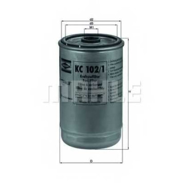 Фильтр топливный MAHLE ORIGINAL 78432734 / KC 102/1
