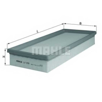 MAHLE LX978 - фильтр воздушный